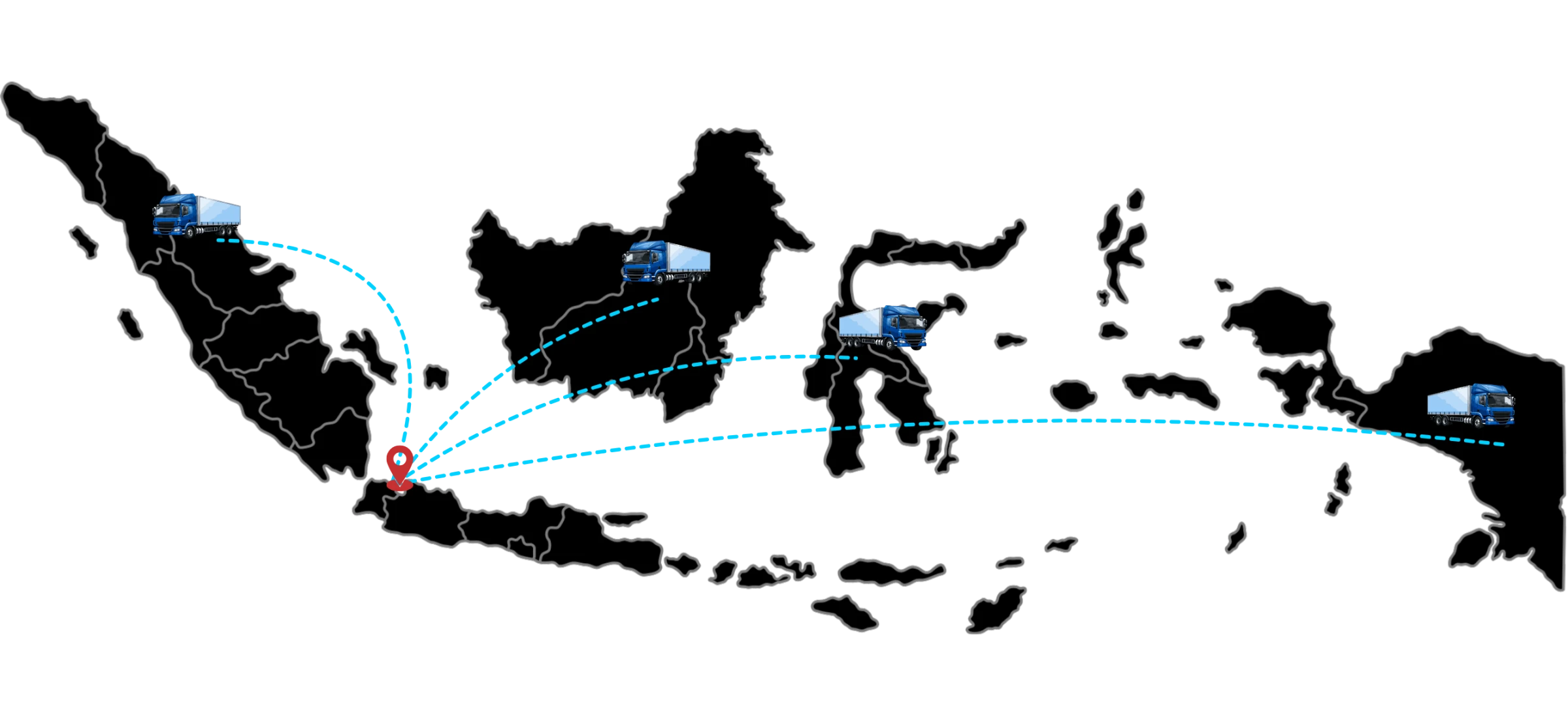 Peta Jangkauan Indonesia